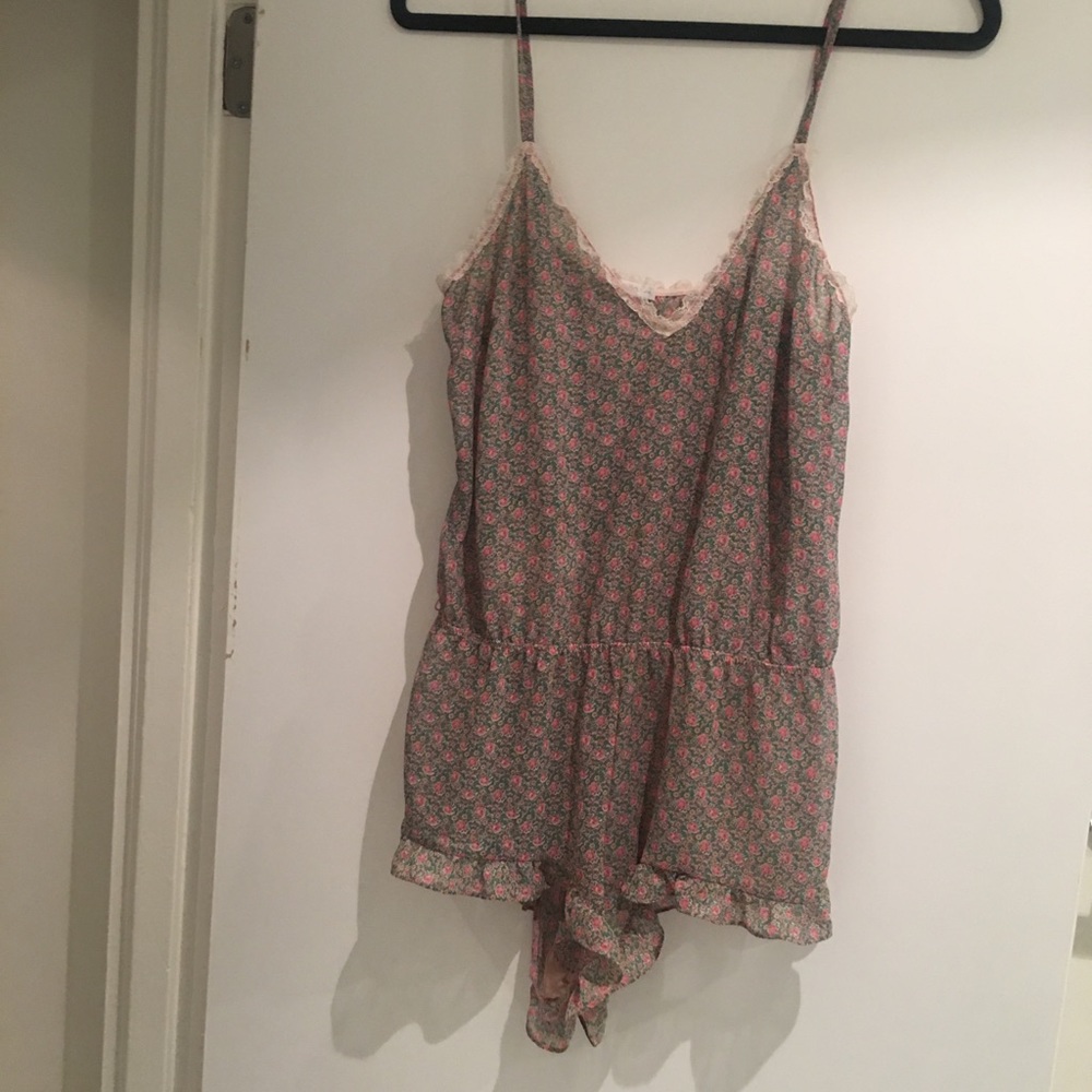Oysho chiffon night rompers onesie